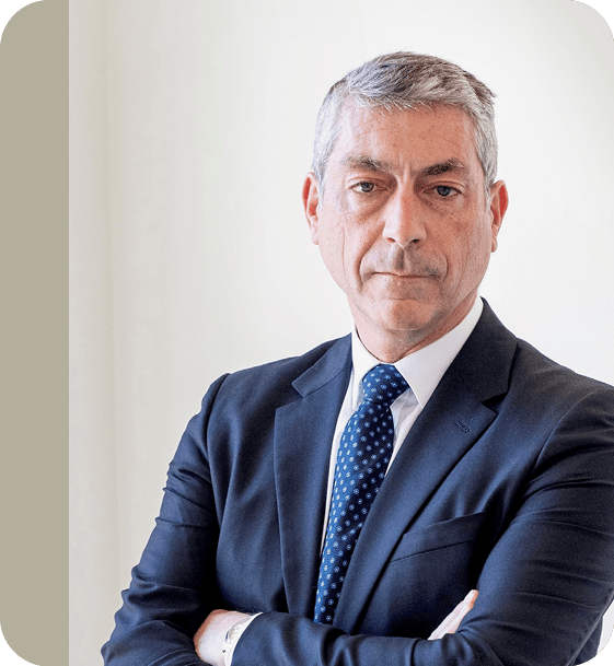 Photo: Alan McLean, the new Chair of the SCPF Board, wears a navy suit with a matching tie.